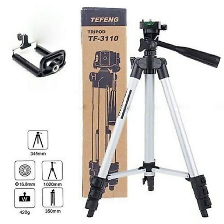 3110 Mobile Stand Tripod – 3.5 Feet Adjustable Tripod for Smartphones