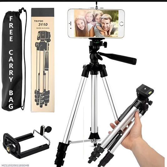 3110 Mobile Stand Tripod – 3.5 Feet Adjustable Tripod for Smartphones
