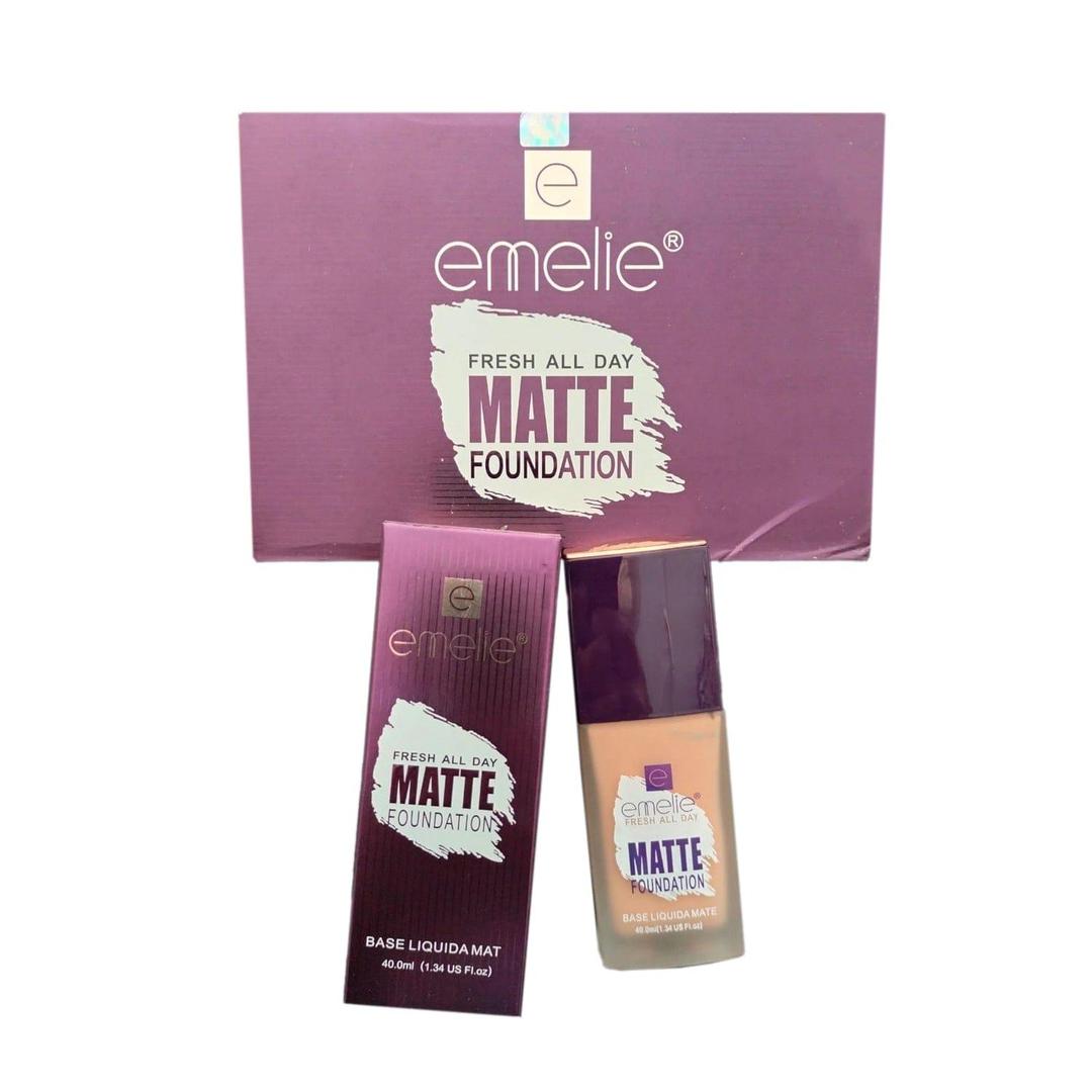 Emelie Matte Foundation 40ml – Full Coverage & Long Lasting