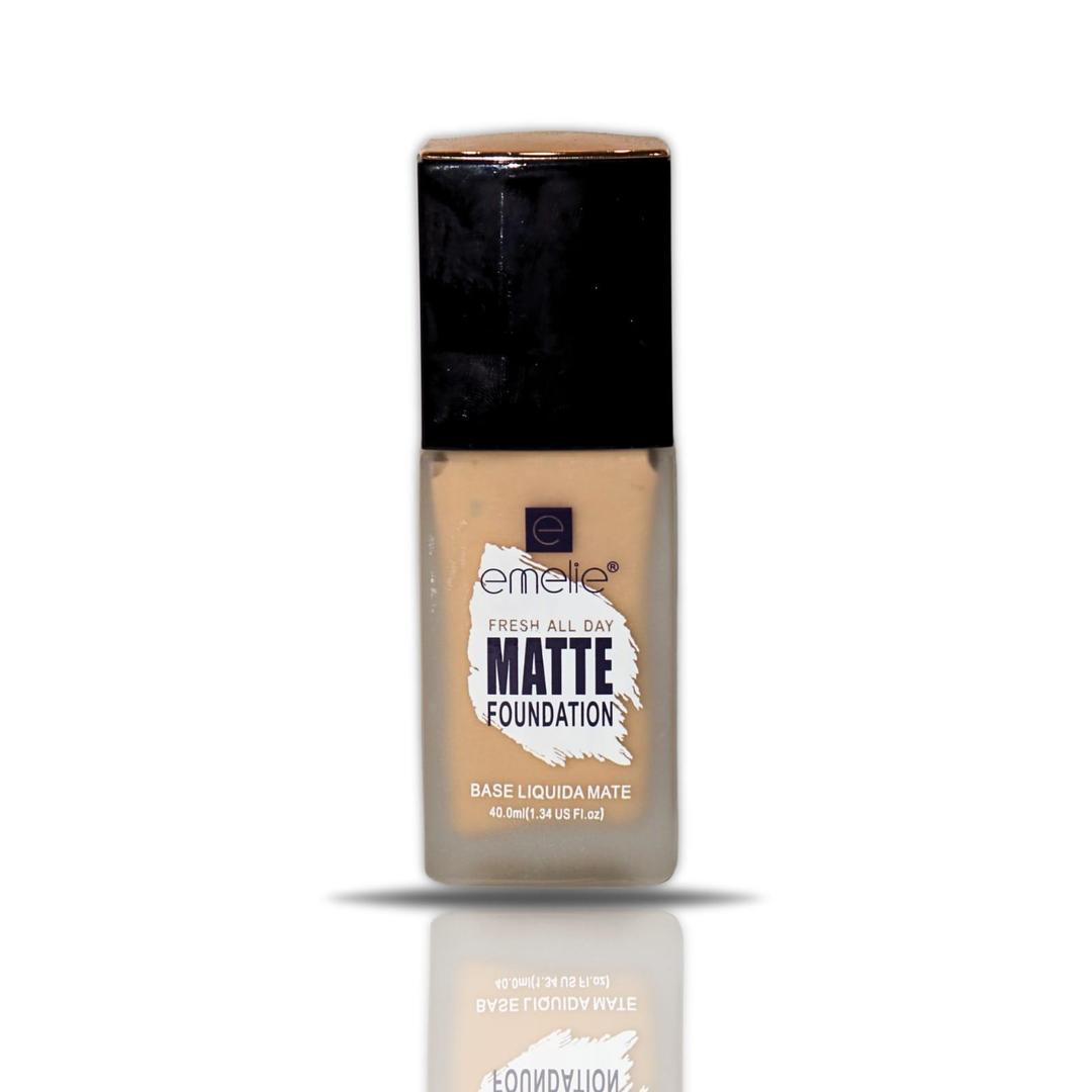 Emelie Matte Foundation 40ml – Full Coverage & Long Lasting