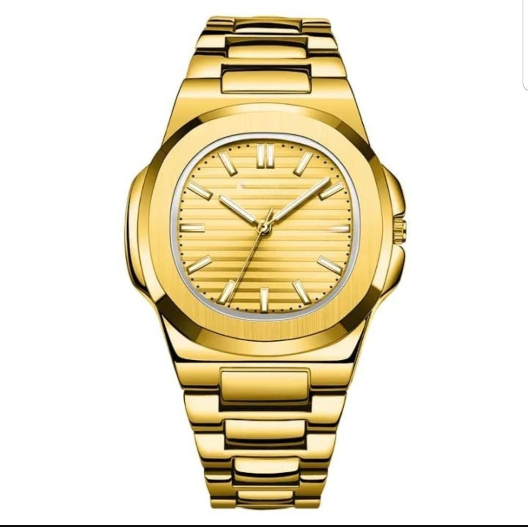 Men's Square Stainless Steel Watch – Silver Quartz Watch