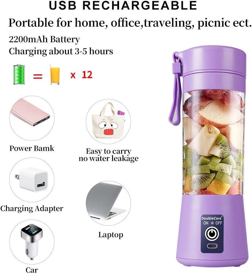 Mini Portable Blender USB Rechargeable | Smoothie & Juice Maker