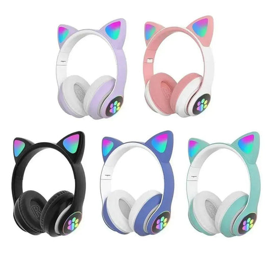 Cat Ear LED Headphones | Multicolor Wireless Headphones