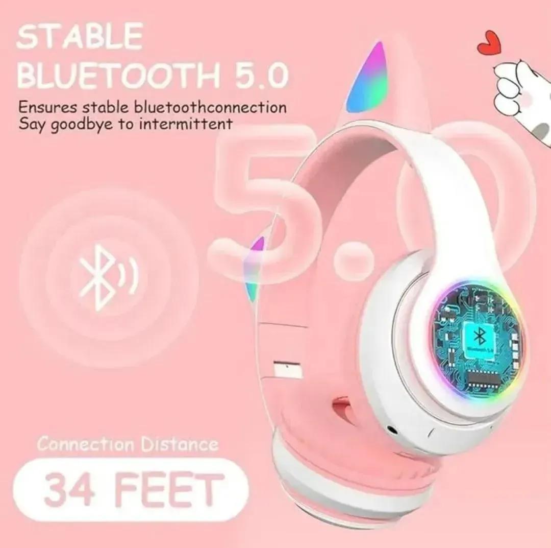 Cat Ear LED Headphones | Multicolor Wireless Headphones