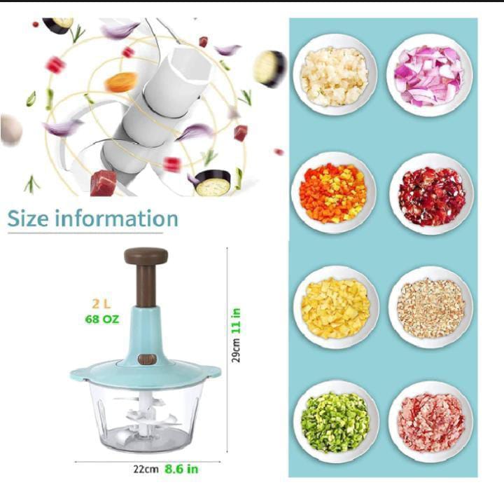 Manual Food Chopper 50ml | Stainless Steel Kitchen Chopper